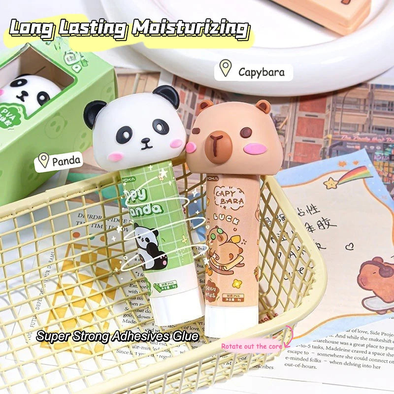Kawaii Cartoon Capybara Solid Glue Strong Adhesives Stick Cute Qme