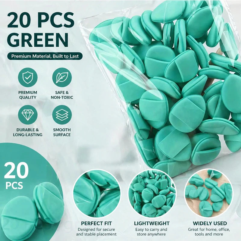 20-pack Green Reusable Mini Cushion Puffs Suitable BB Cream Wet Dry Qme