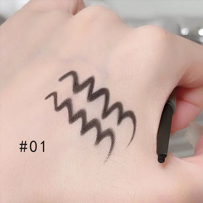 Smooth Gel Eyeliner Pencil Easy Application Natural Look Liner Waterproof & Non Smudging Formula 3 Colors Black Brown Wine Red Qme