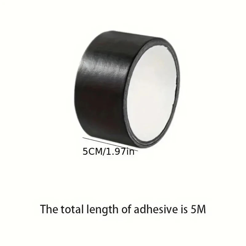 Black Cloth-based Adhesive Tape Is Used For Cushion Repair Leather Seat Sofa Leak Repair Leather Wear-resistant Repair Tape Qme 5cmX5m