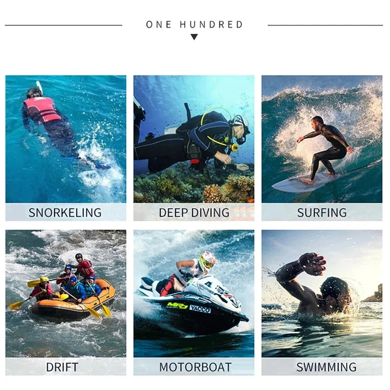 Men's Wetsuit 3mm Neoprene Short Sleeve One Piece Spring Diving Suit Back Front Zip Surfing Diving Swimming Snorkeling Kayaking Qme
