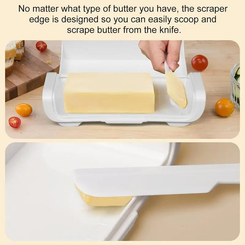 Cheese Storage Box Refrigerator Door Shelf Airtight Butter Dish Qme