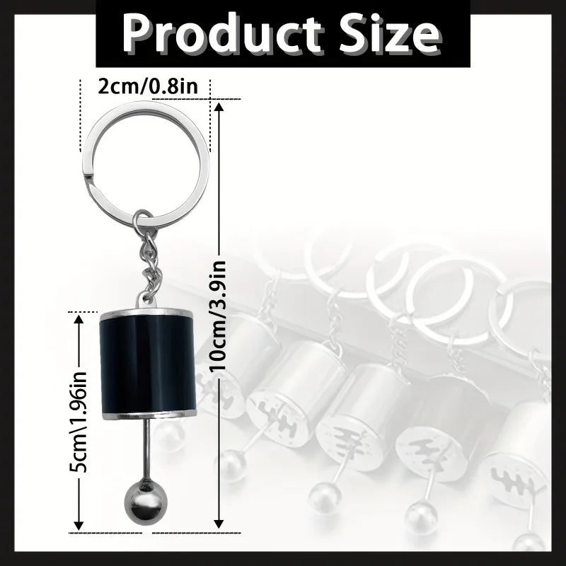 A Mini Gear Shift Keychain Modeled After Car Parts, Featuring a Cool Design for Automotive Enthusiasts to Carry Daily Qme