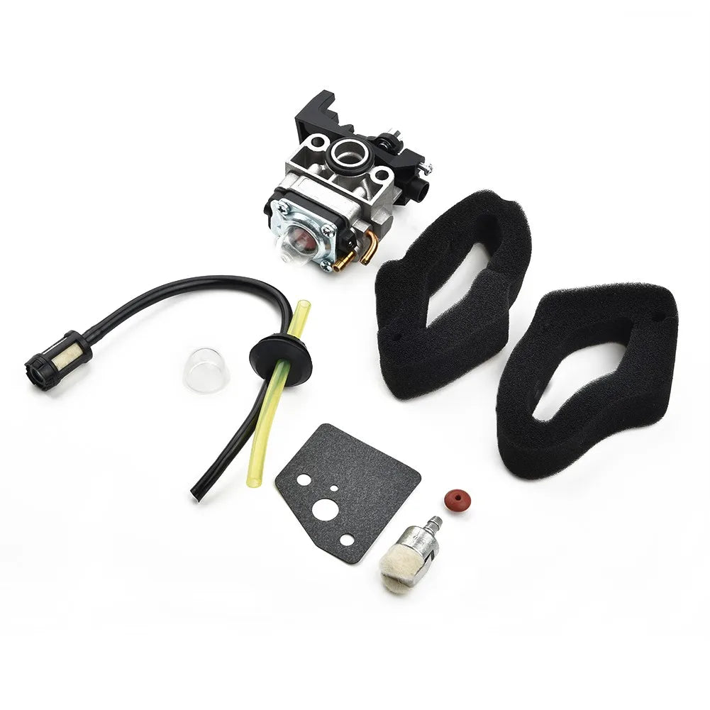 1set Carburetor Air Filter Fuel Line Fuel Tank Grommet Primer Bulb Kit For GX25 GX35 HHB25 ULT425 UMS425 UMK425 Trimmer Qme