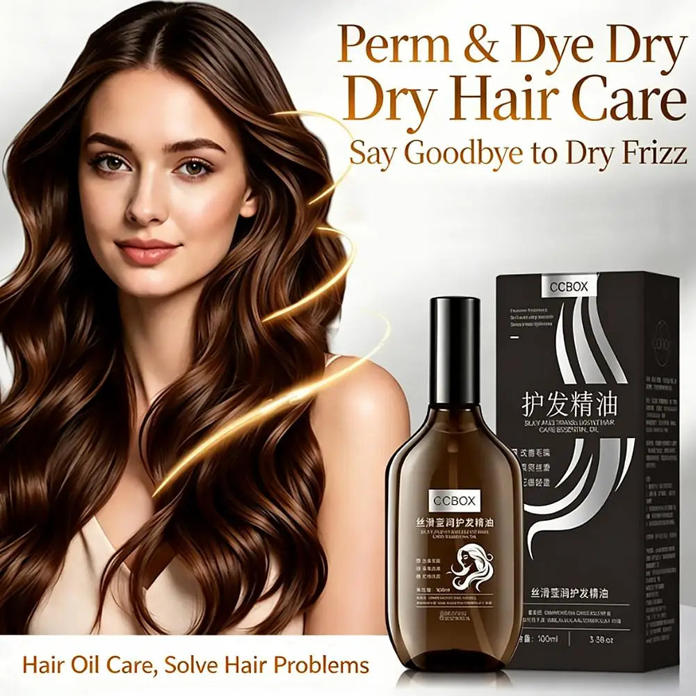 Nourishing Hair Oil Hair Serum Lightweight Hair Oil Mist For Split Ends, Frizzy Hair And Flyaways, Hair Oil Repair- Gloss Shine Qme