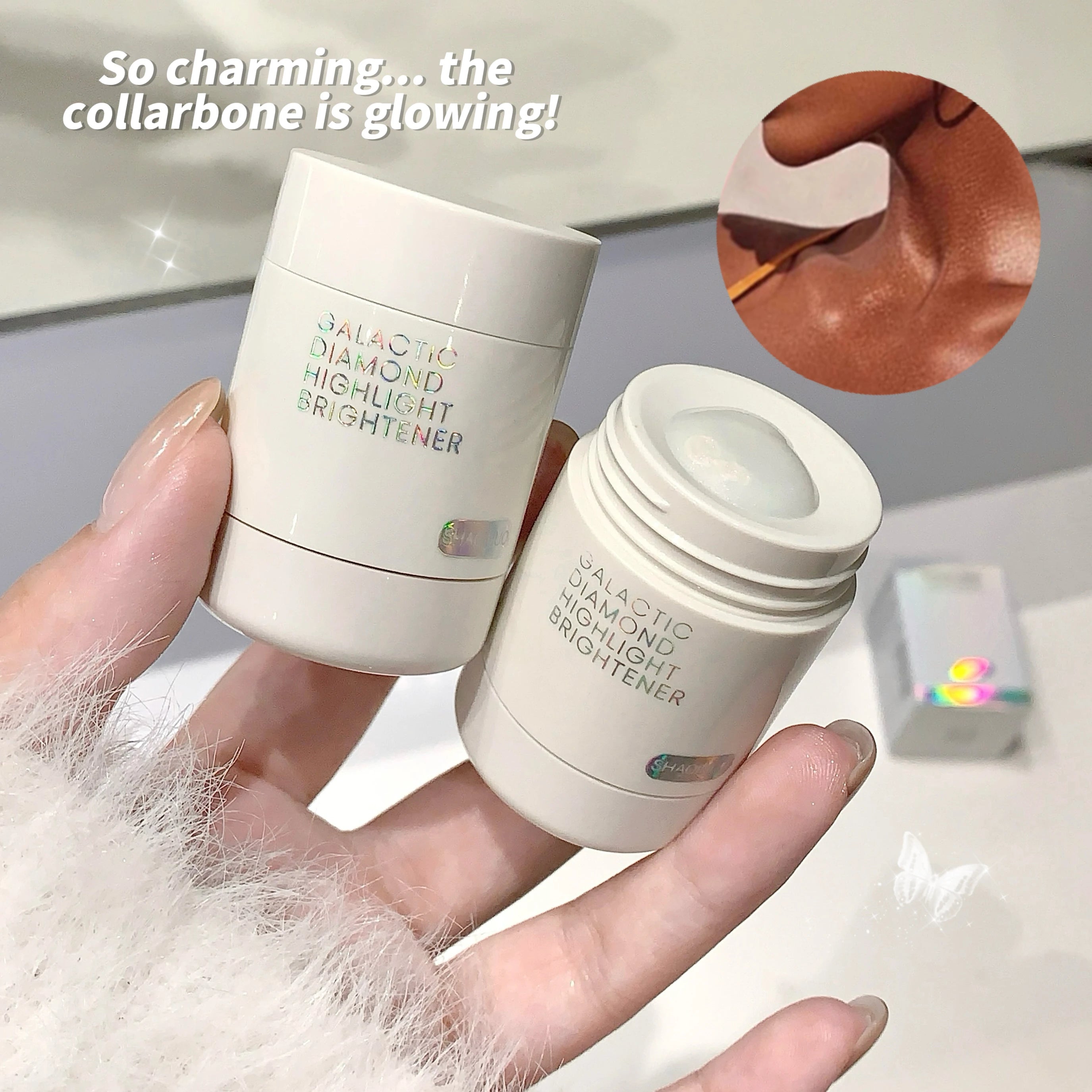 SHAQINUO Galaxy Star Diamond Highlighting Liquid Watery Radiance Qme