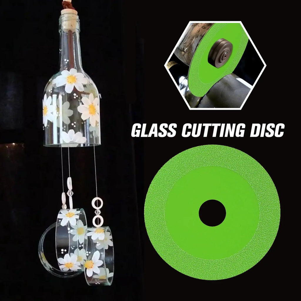 Diamond Glass Cutting Disc 100mm Marble Saw Ceramic Tile Jade Crystal Wine Bottles Grinding Beveling Glass Cutting Tool 1 Pcs Qme