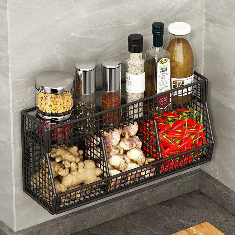 Vegetables Fruits Suitable Home Organization Wall Mounted Kitchen Qme