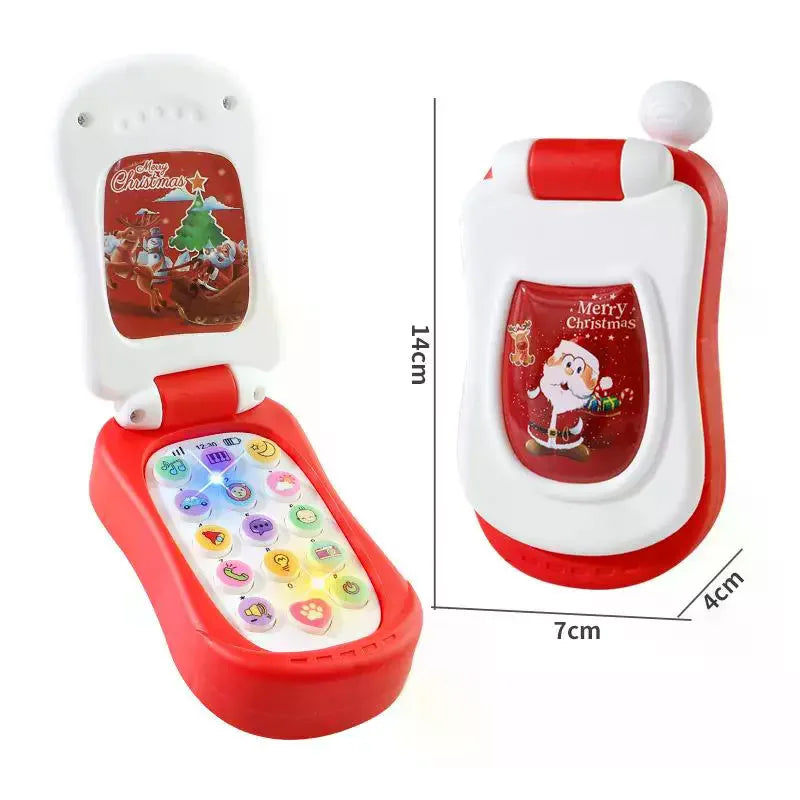 Animated Flip Phone Kids Early Learning Toy Educational Music Qme