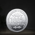 100 Decision Ancient Bronze Commemorative Coins Collector's Crown Qme Silver