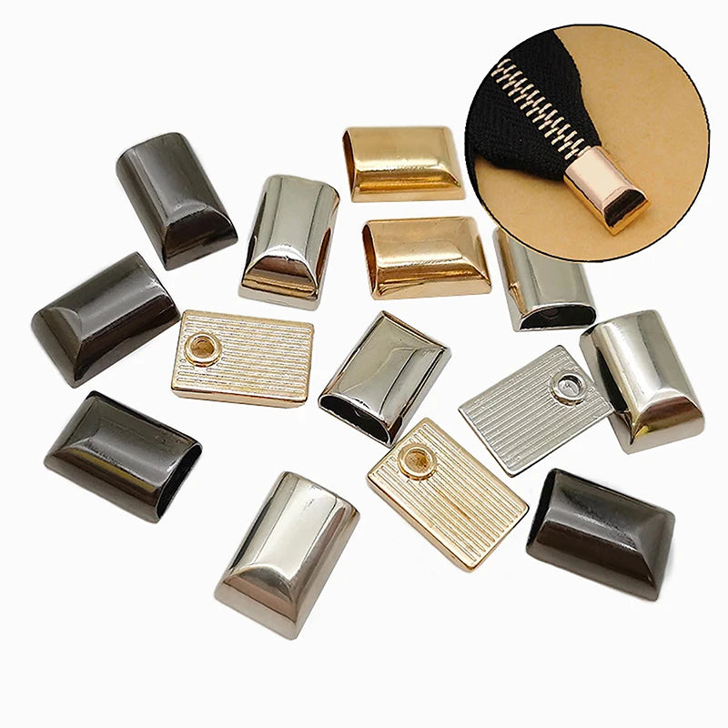 Metal Zipper Stopper Tail Clip Stop Plug Head Screw Diy Sewing Qme