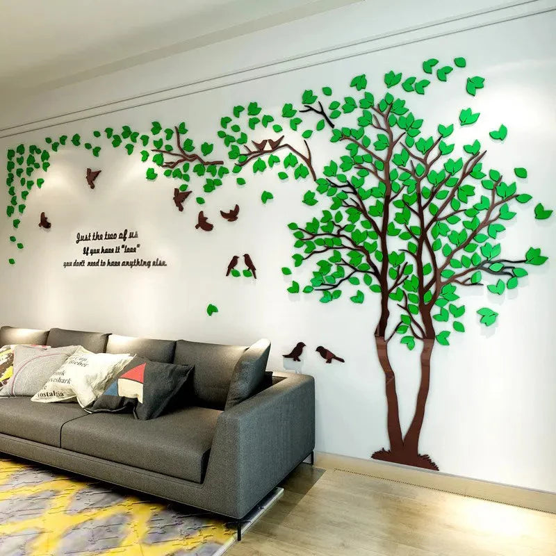 Self-adhesive Home Background Wall Decal Stickers Decoration Bedroom Qme
