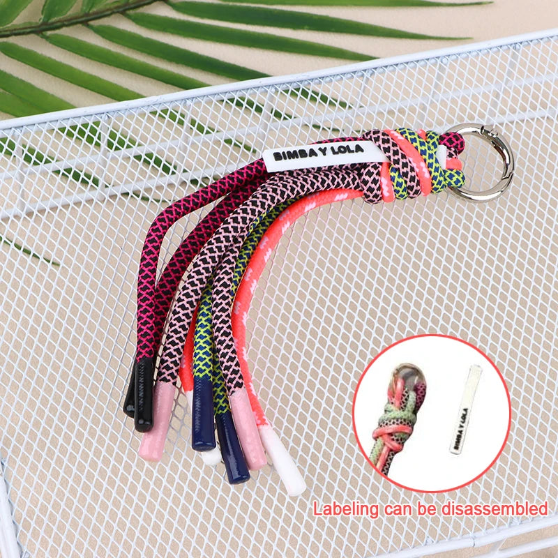 New Hardware Anti-theft Keychain Fashion Bag Accessories Tassel Female Bag Decoration Qme Silver