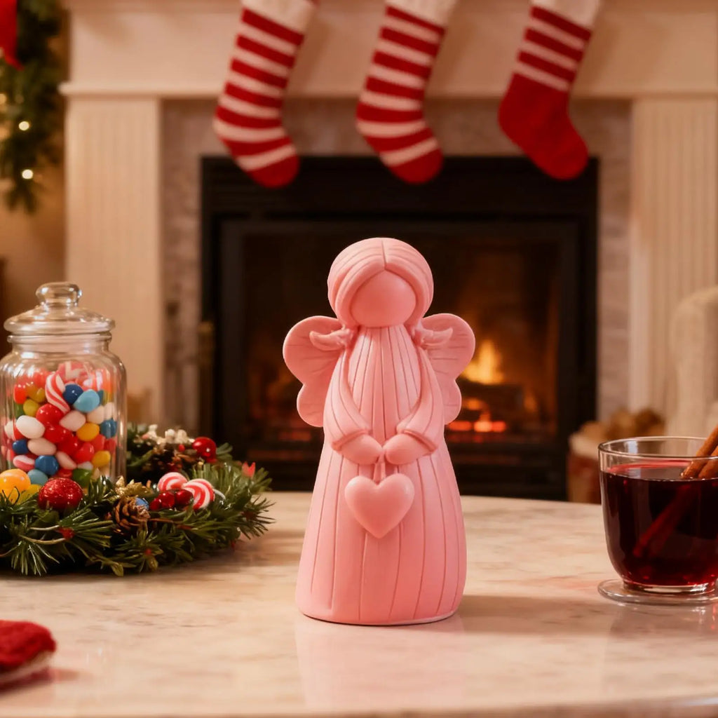 Angel Silicone Mold 4 Pieces Non-Stick Holiday Moulds Angel Resin Molds Silicone for Wedding Party Dinner Table Centerpiece Home Qme