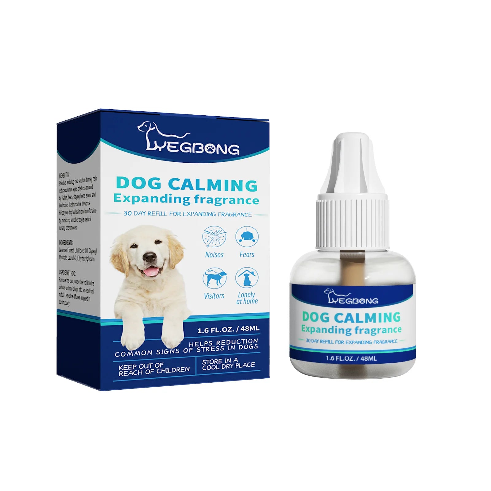 Dog Calming Liquid Reduce Dog Noise Pet Calming Manage Emotions Anti Scratching Puppy Cat Howling Fighting Prevention Pet Supply Qme