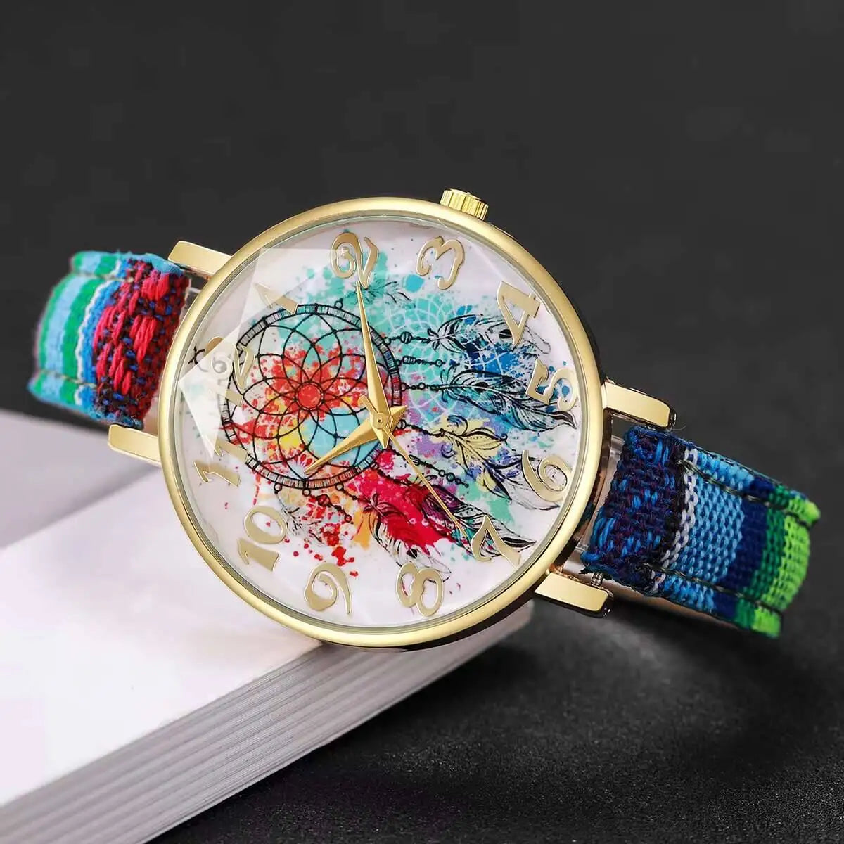 2PCS/Set Fashion Women Watches Ladies Casual Leather Band Arabic Dial Quartz Wrist Watches Female Clock（Without Box） Qme