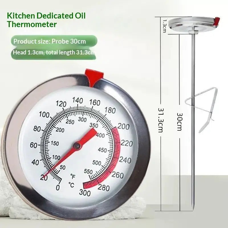 Kitchen Thermometer Probe Meat Cooking BBQ Food Stainless Oven Grill Qme 30CM