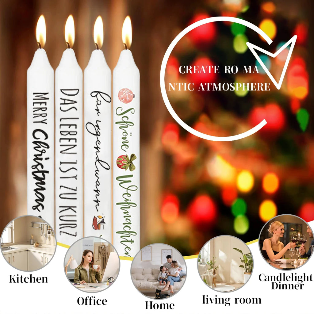 5Sheets Chirstmas Decoration Stickers Diy Candle Surface Decor Stickser Self Adhesive Candle Decals Water Transfter Sticker Qme