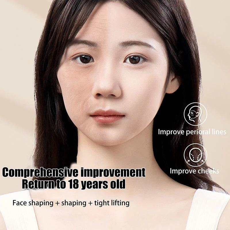 Threefold Pressurized Adjustable Face Sculpting Sleep Mask Elastic Qme