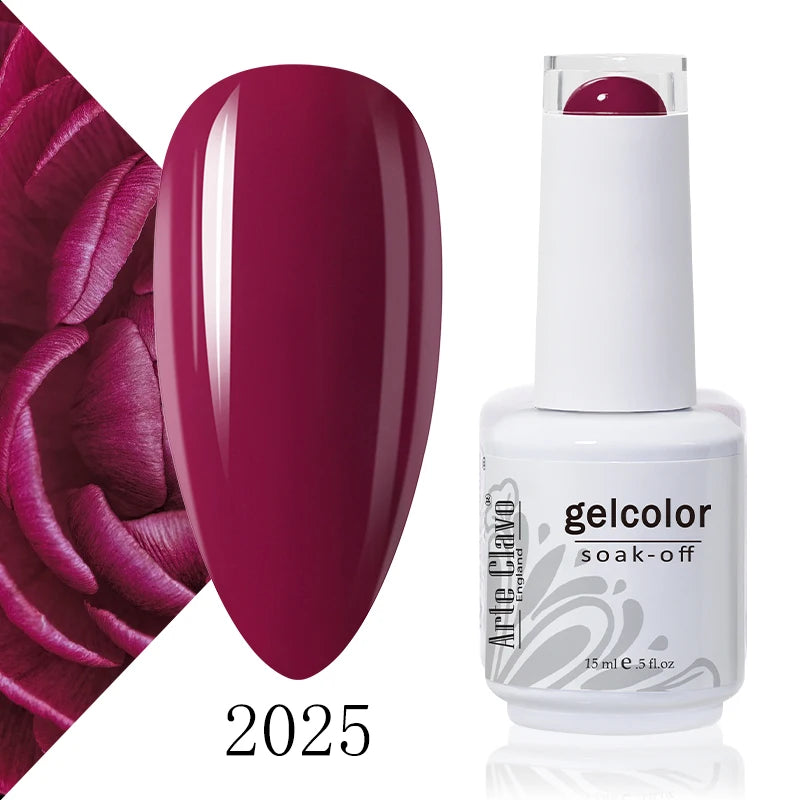 Arte Clavo Solid Gel Nail Polish Rainbow Summer Varnish Soak Off