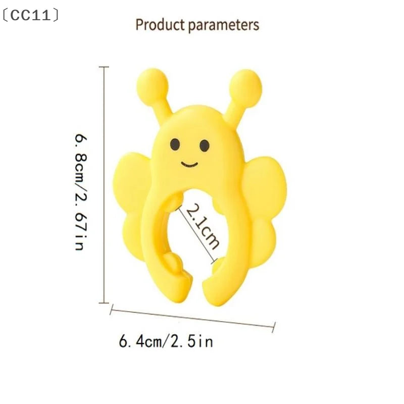 CC11Silicone Spatula Rack Little Bee Anti Scalding Overflow Pot Clip Qme
