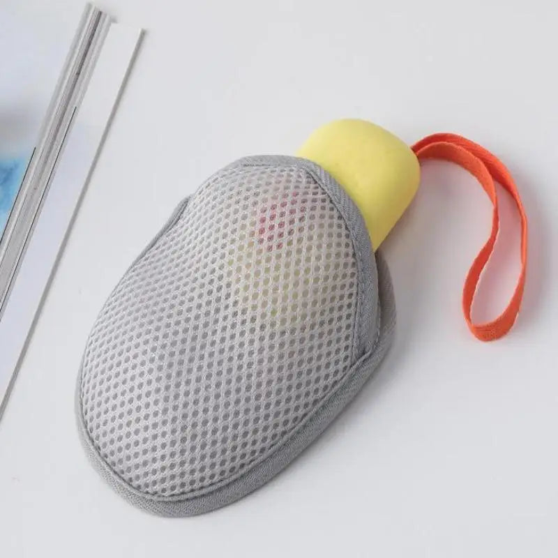 Bath Cleansing Foaming Net Double-Sided Square/Oval Soap Bag Body Exfoliating Scrubber Sponges Bathroom Mesh Soap Pocket Qme