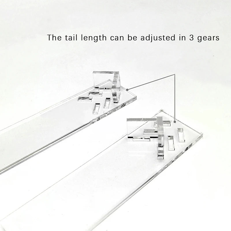 Clear Acrylic Hand Display Stand Rack Holder For 5 Gears Adjustable Short Toy Model Showing Rack Qme