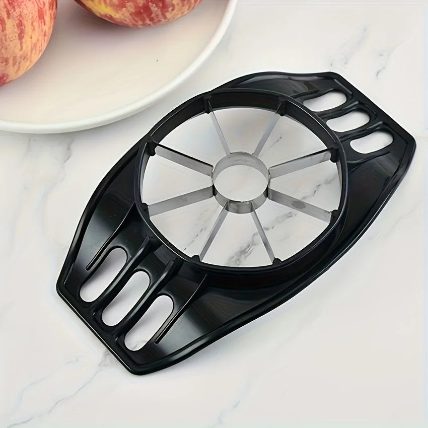 Stainless Steel Apple Slicer and Corer - Heavy-Duty Manual Fruit Knife with Uniform Blade, Ergonomic Handle Qme