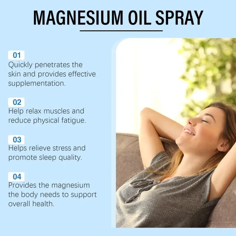 Magnesium Sleep Spray Tea Tree Oil Hydrating Body Moisturizer Qme