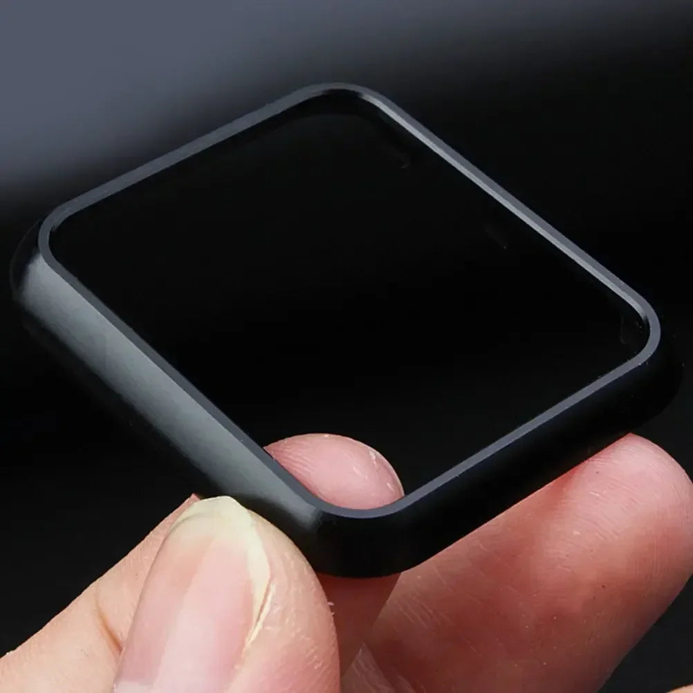 Accessories for Apple Watch Case 45mm 44mm Metal Bumper Protective Cover Frame for iWatch SE Series 7/6/5/4 Cases Aluminum Gold Qme
