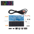 Colorful Digital Clock Electronic Kit Time Week Temp Date Display Electronical Clock Making Experiment Kit for Soldering Project Qme seven colors