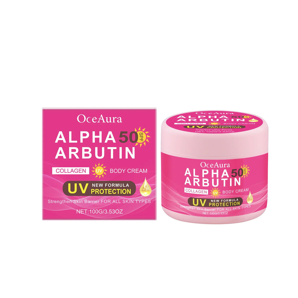 Alpha Arbutin Body Cream Repair Rough Dullness Anti Drying Body Moisturizer Uv Protection Reduce Melanin Skin Brightening Lotion Qme 100g Boxed