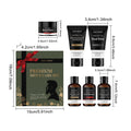 Men's Personal Care Set Beard Shampoo & Balm Set Body Wash Hand Balm Christmas Gift Set for Men Nourishing Skin Care Box Set Qme 1 set