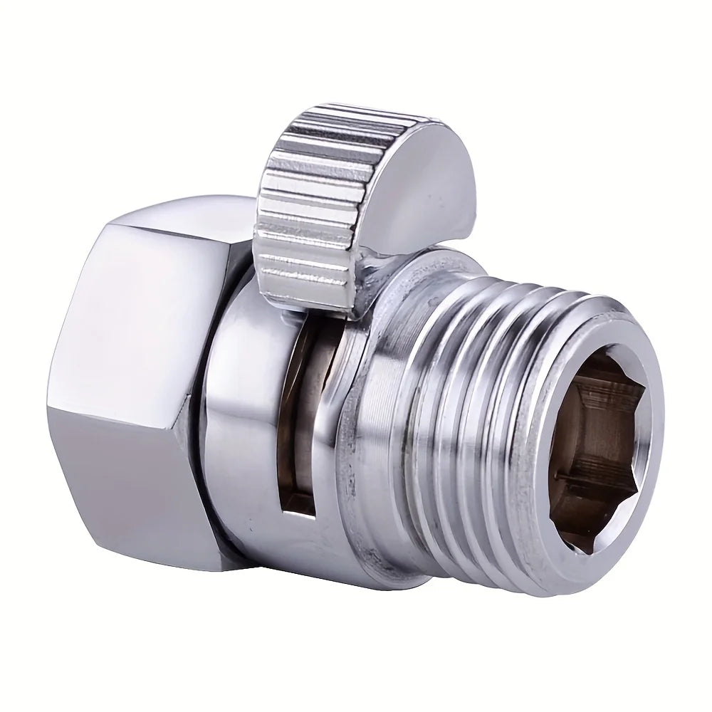 1/2 Inch Shower Shut Off Valve, Quick Adjust Water Flow Control Valve For Handheld Shower Head Hose Qme 1pc