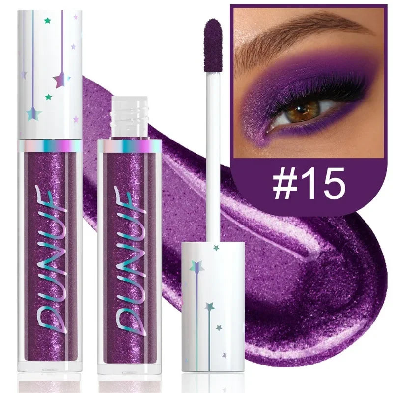 24color Eyeshadow Stick Liquid Eyeliner Metallic Green Pearlescent