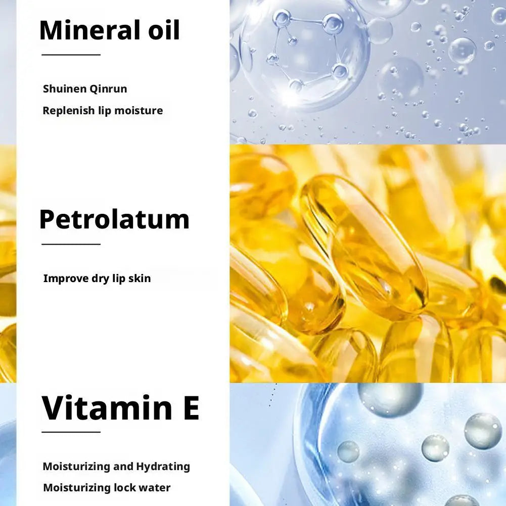 4 Flavors Hydrating Men's Lip Balm Vitamin E Mens Moisturizing Qme