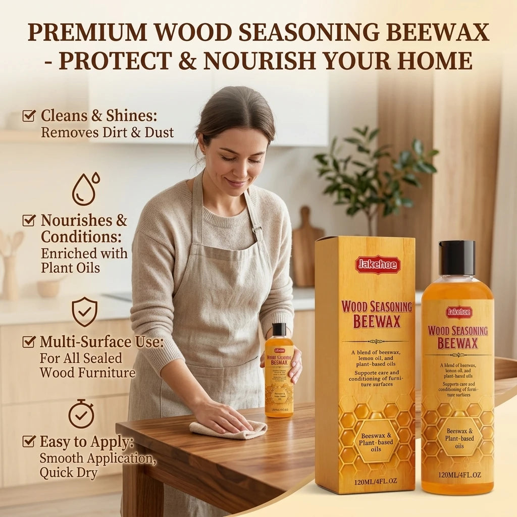 Wood Polishing Beewax Repair Scratches Remove Dullness Restores Shine Hydrate Dry Wooden Surfaces Multi-purpose Wood Conditioner Qme