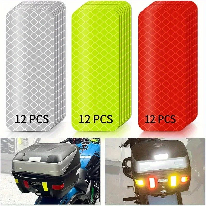 Nighttime safety warning reflective stickers, reflective stickers suitable for cars, motorcycles, etc., with reflective function Qme
