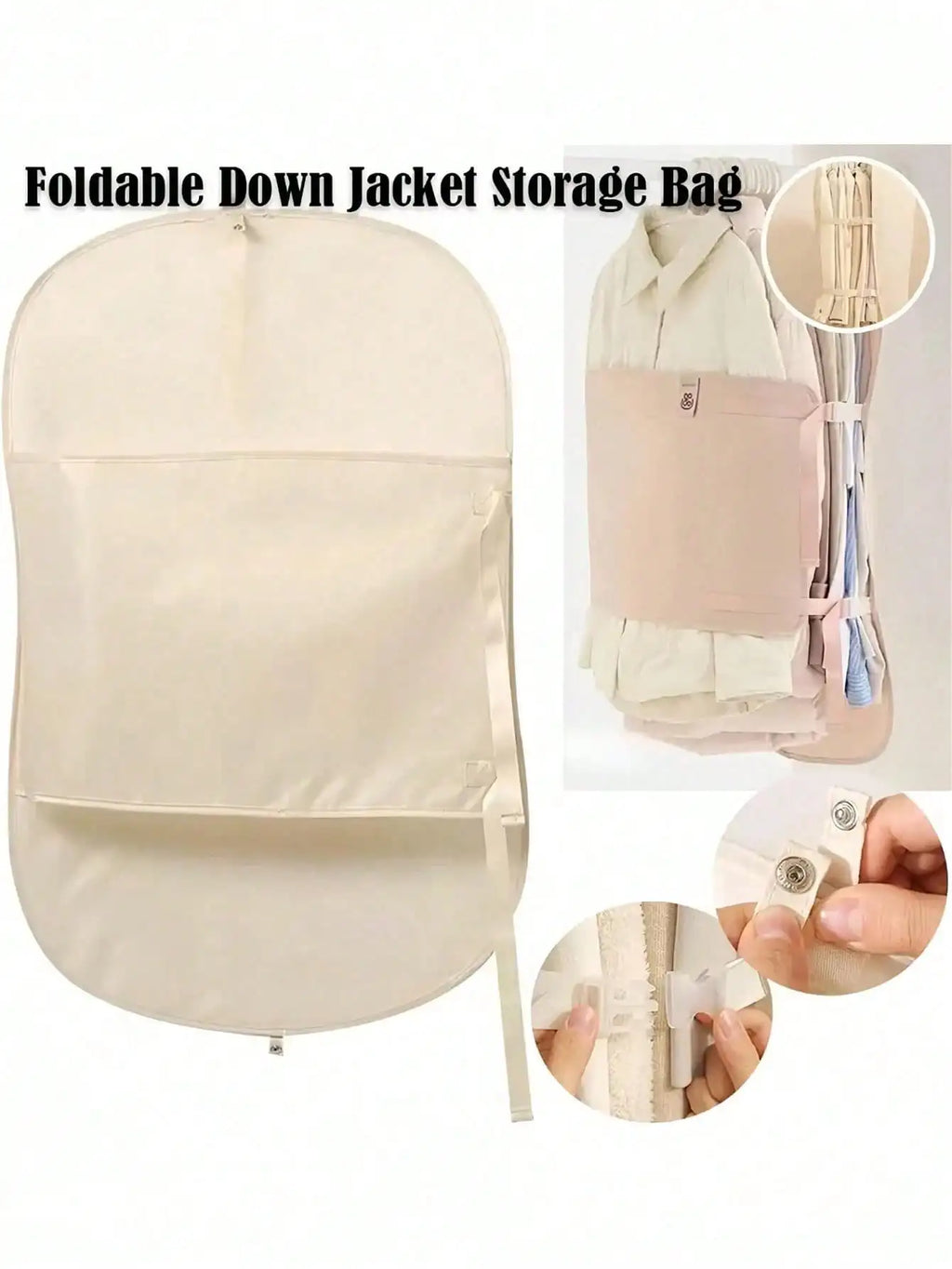 Foldable Compression Storage Bags Reusable Garment Dust Covers Large Qme