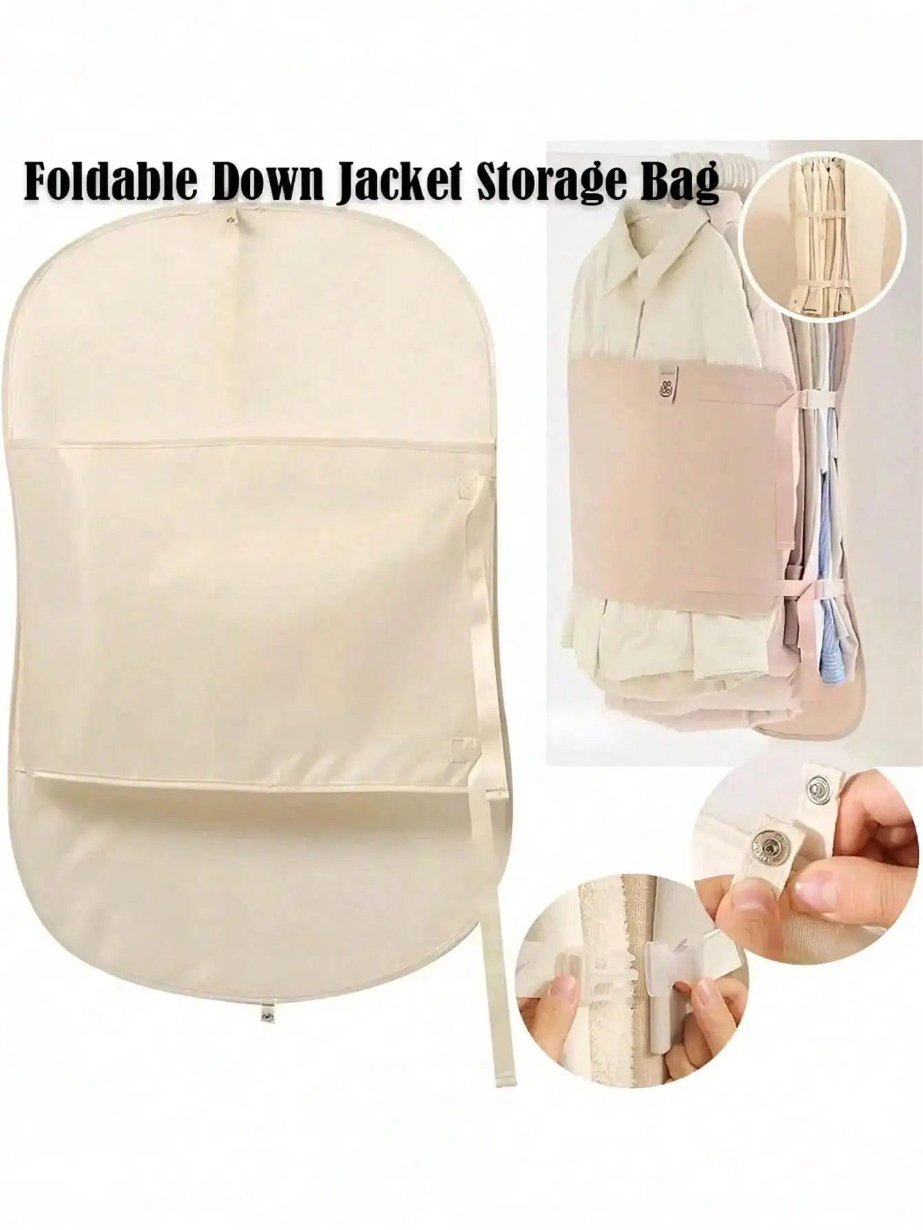 Foldable Compression Storage Bags Reusable Garment Dust Covers Large Qme