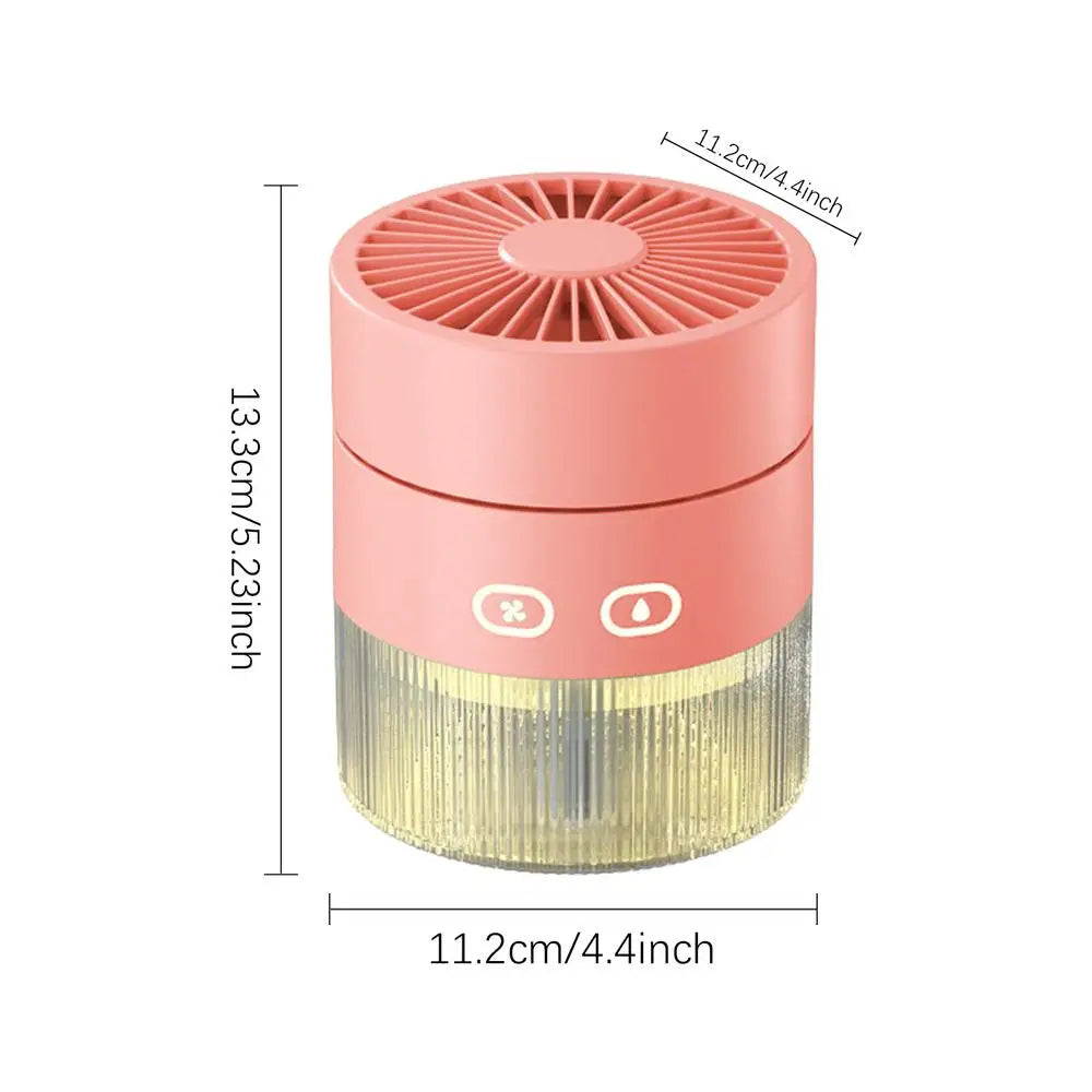 Misting Fan Portable USB Charging Foldable Portable Fan Personal Fans With Low Noise Design Household Fans For Travel Camping Qme Red China Mainland