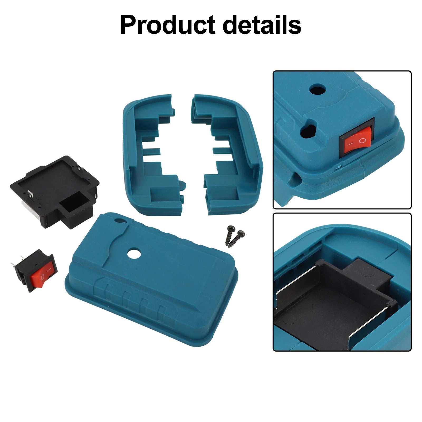 1 X Plastic Battery Adapter Connector Terminal Block For BL1830 BL1860 BL1815 Electric Tools For Maki-ta Lithium Battery Qme