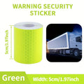 5m Reflective Tape PVC Bicycle Wheels Reflect Fluorescent Sticker Bike Reflective Sticker Strip Tape For Cycling Warning Safety Qme Green 5m