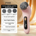 USB charging electric foot polisher, for polishing thick skin on the soles of the feet, portable foot grinder Qme Pink