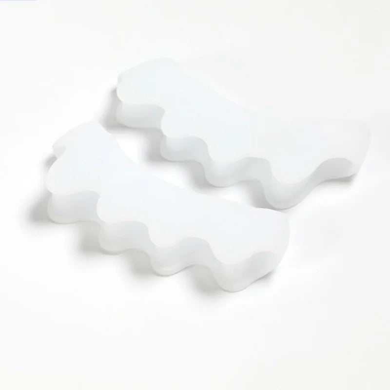 1/3/5pair orthosis protector toe separator suitable bunion corrector material soft gel toe separation foot care tool Qme 2pcs white