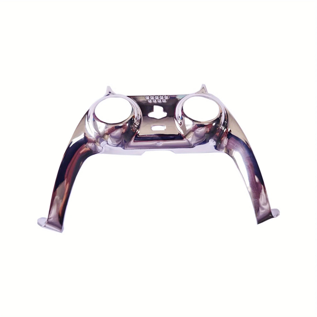 Decorative Shell Compatible with PS5 Controller,DIY Replacement Clip Shell,Customized Board Cover Compatible with PS5 Controller Qme Silvery-1pc