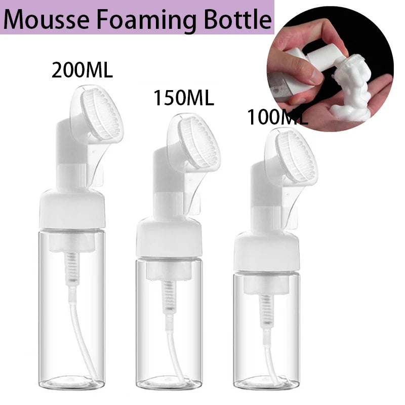 Head Press Face Cleaning Foam Bottles 100 150 Empty Froth Foaming Qme