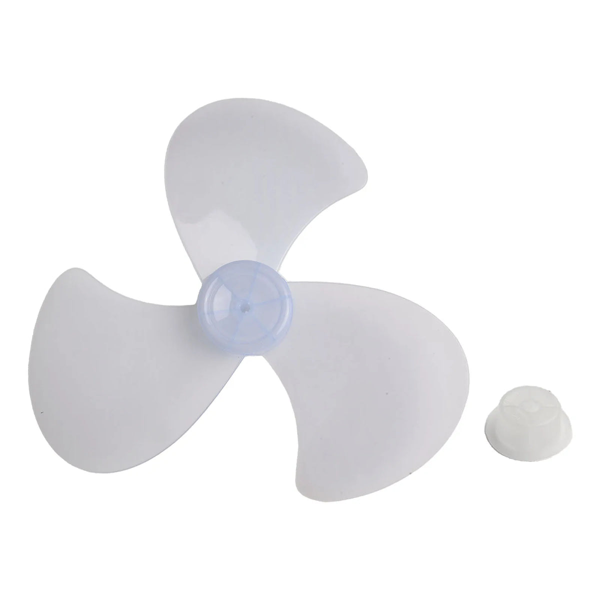 3 Leaves Plastic Fan Blade Electric Fan Accessories Household Fan Blade For Standing Pedestal Fan Suitable For 16 Inch/400mm Fan Qme Fan blade and Nut