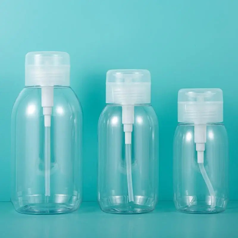 200 300 Refillable Push-type Dispenser Bottles Empty Pump Containers Qme