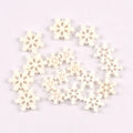 30pcs/lot 18/23/27mm Christmas White Snowflake Resin Flatback Embellishments DIY Supplies Handmade Crafts Party Home Decor c4123 Qme 2.3cm